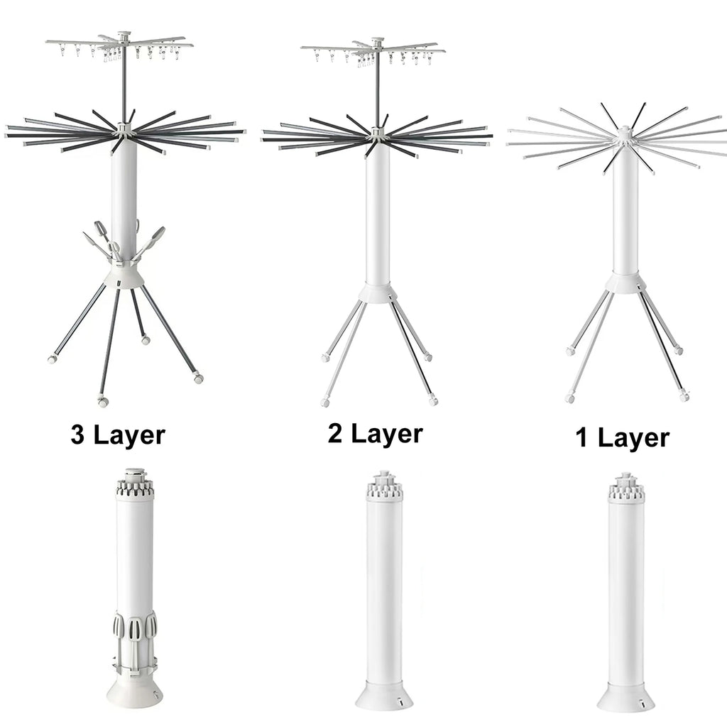 Sèche-linge pliable sur pied Pieuvre T1