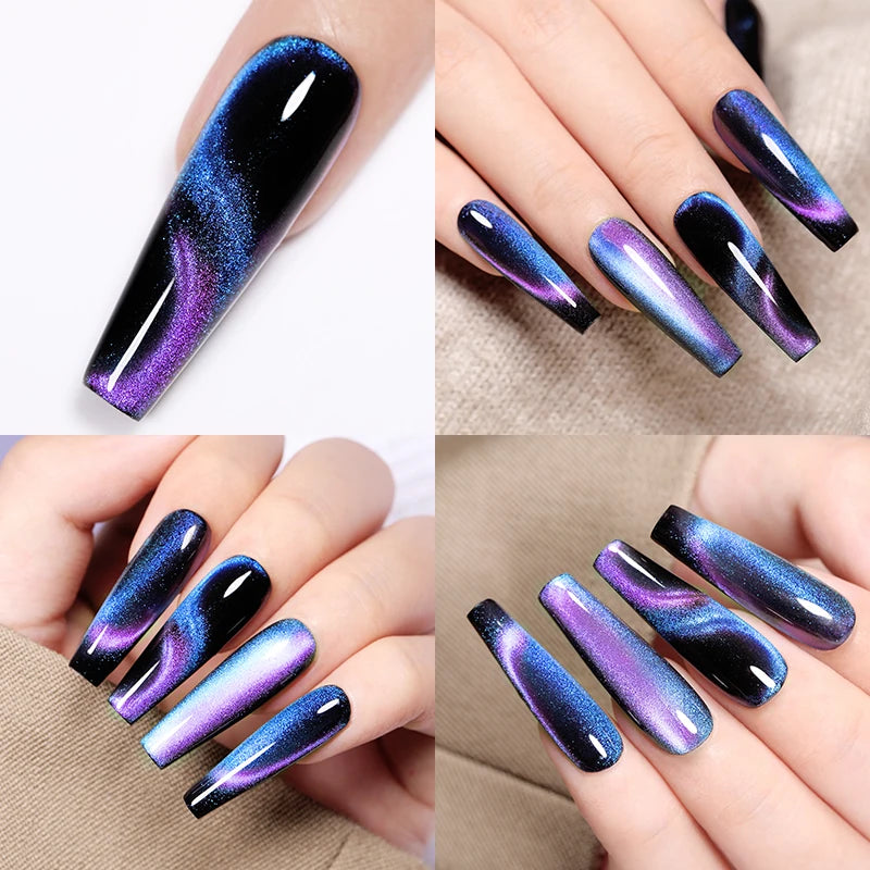 LILYCUTE 7ml 9D chat magnétique Gel vernis à ongles aimant irisé Semi Permanent tremper UV LED manucure pour Nail Art Gel vernis