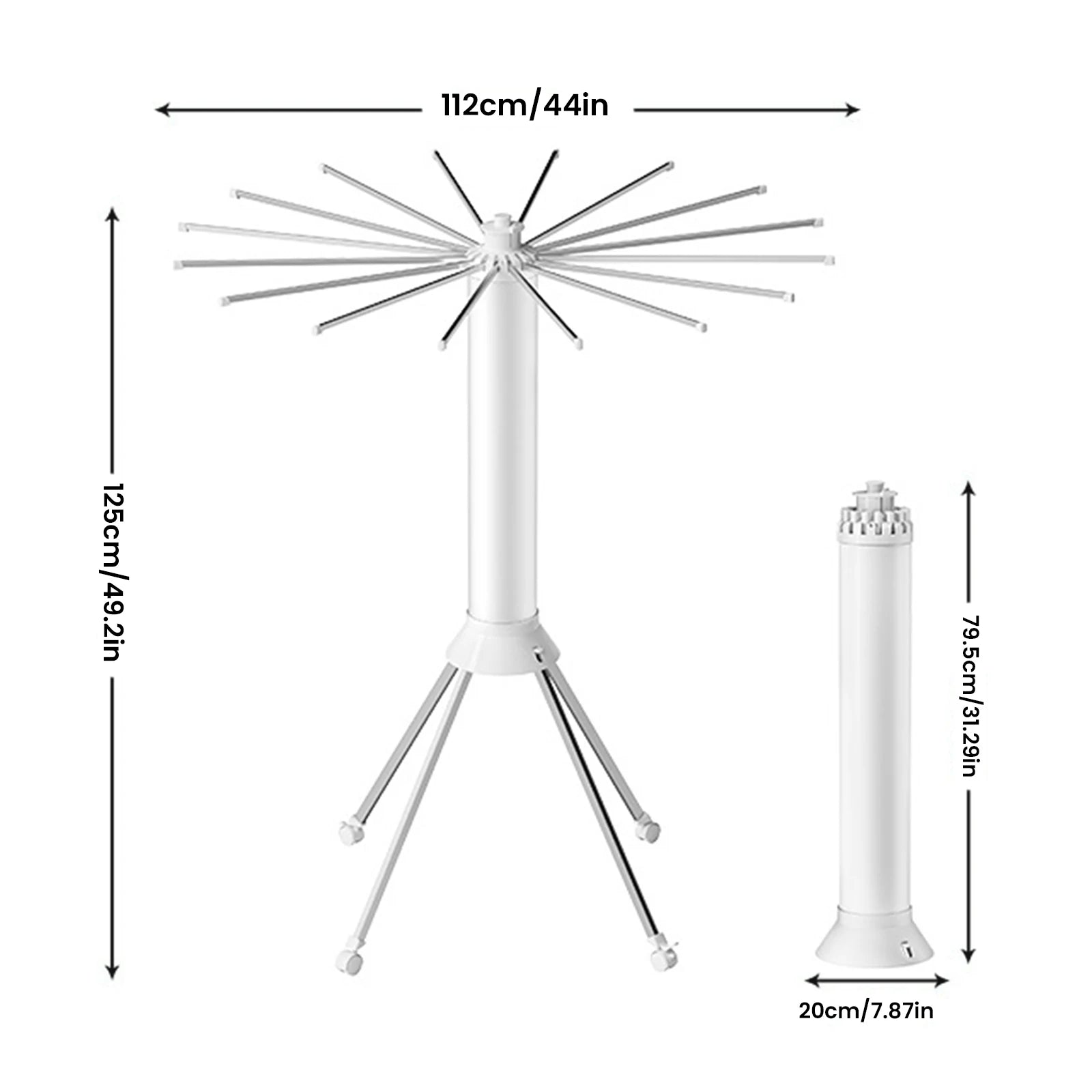 Sèche-linge pliable sur pied Pieuvre T1