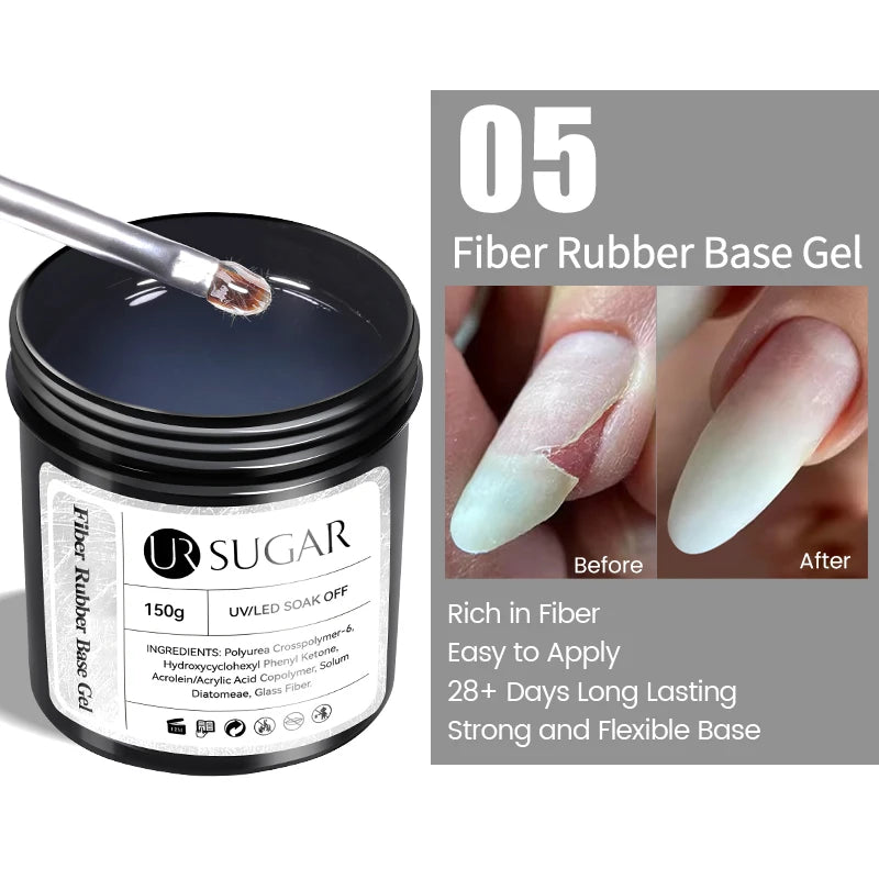 UR SUGAR 150g Gel de gelée Gel d'extension d'ongle blanc laiteux nu rose Construction rapide UV ongles Gels durs Gel de Construction auto-nivelant