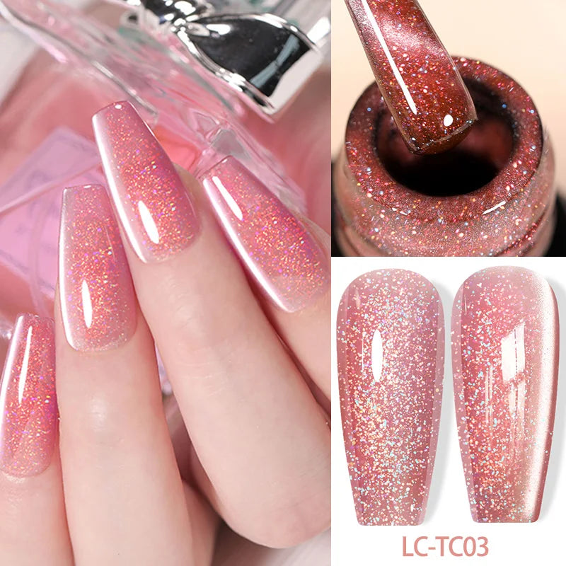 LILYCUTE 7ml 9D chat magnétique Gel vernis à ongles aimant irisé Semi Permanent tremper UV LED manucure pour Nail Art Gel vernis