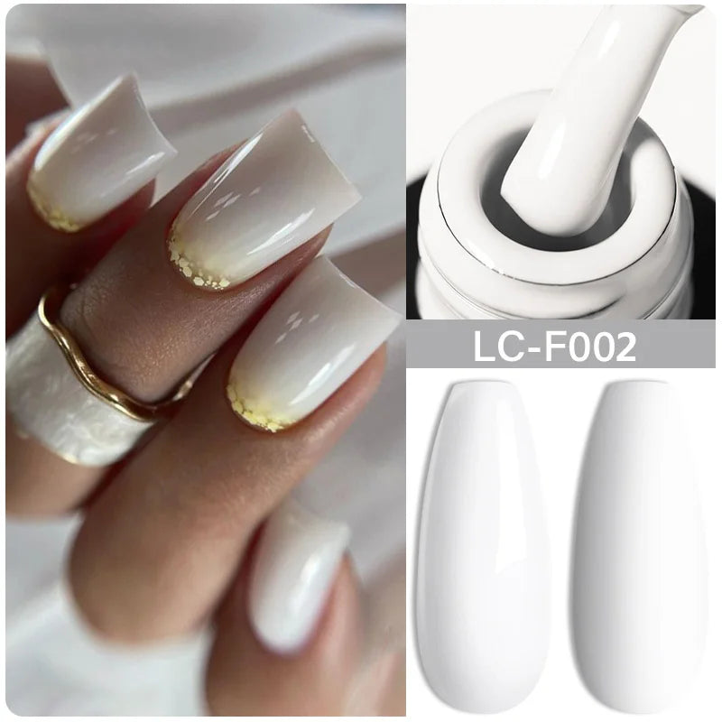 LILYCUTE 5ml blanc noir Liner Gel vernis à ongles coloré français peinture rayure Semi Permanent dessin Nail Art UV Gel vernis