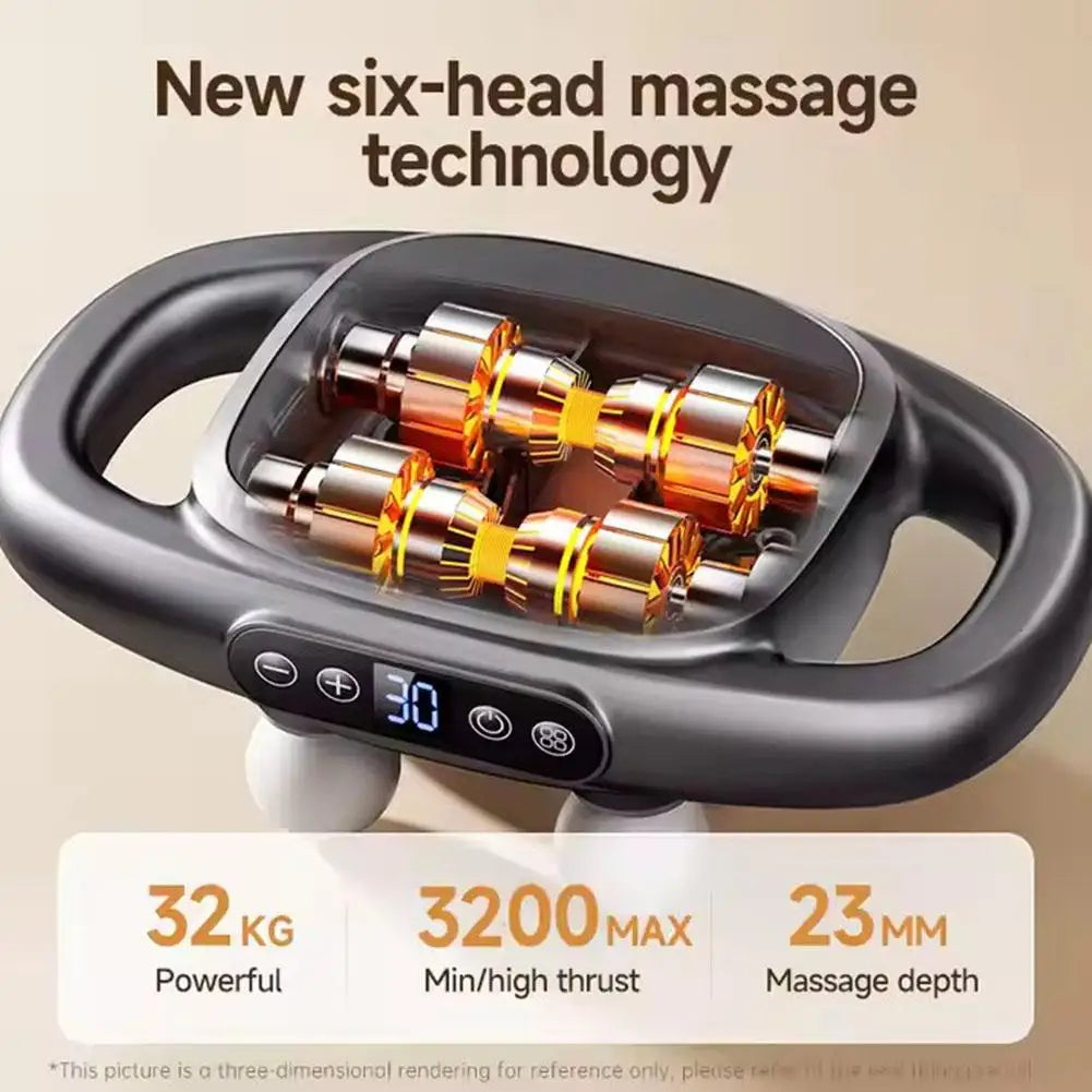 16 têtes de Massage pistolet de Massage des tissus profonds muscles Vibration professionnelle 2024