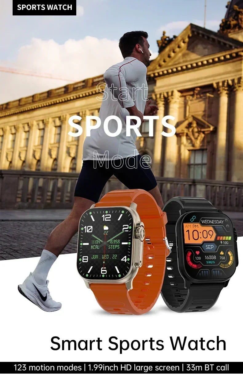 Nouvelle montre intelligente 9 Ultra Gen 2 montre Ultra IWO montre Ultra NFC Smartwatch série 9 appel Bluetooth 2.2 pouces montre de Fitness sans fil