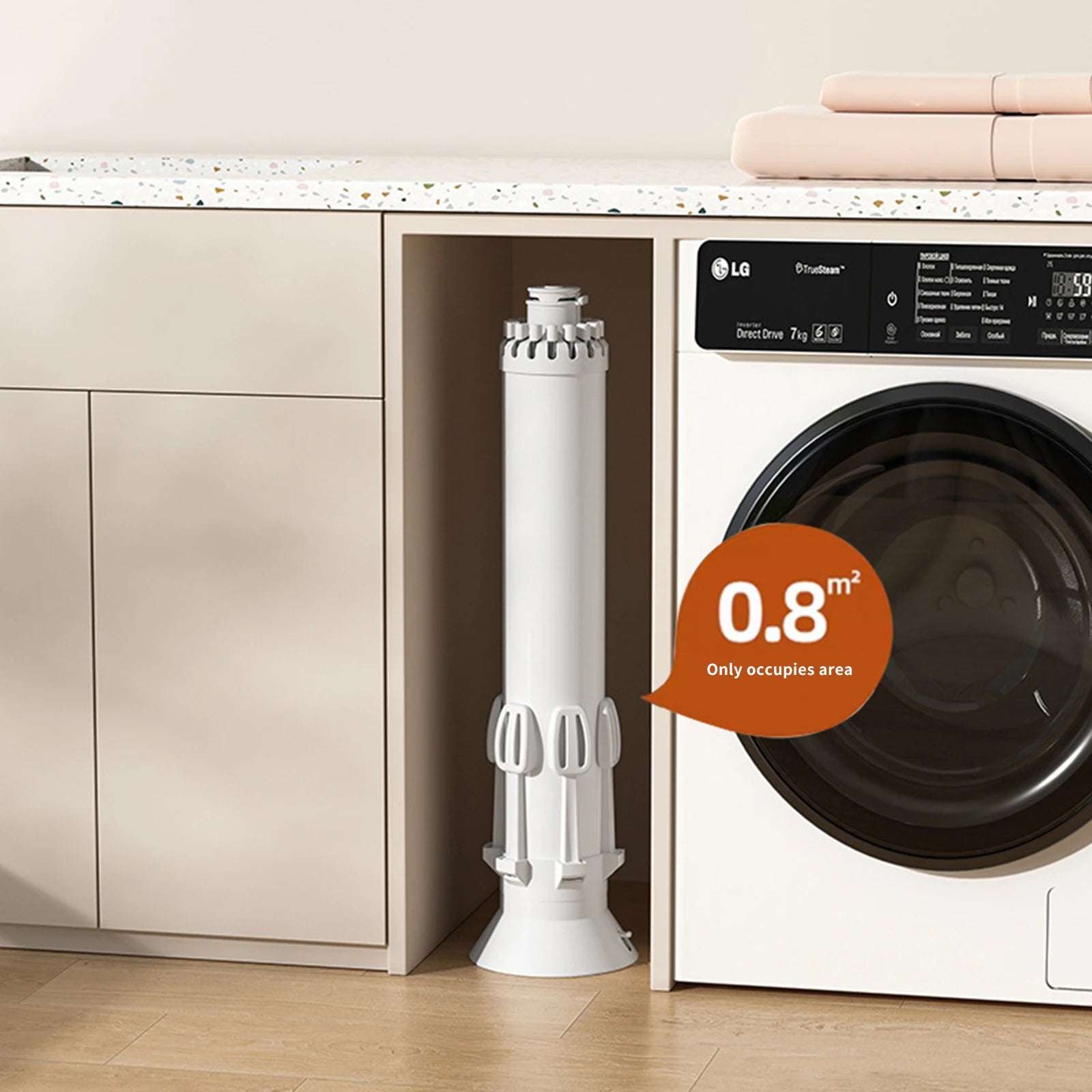 Sèche-linge pliable sur pied Pieuvre T1