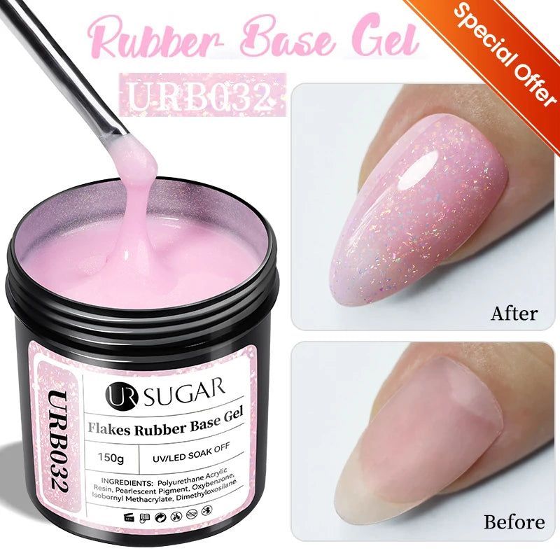 UR SUGAR 150g Gel de gelée Gel d'extension d'ongle blanc laiteux nu rose Construction rapide UV ongles Gels durs Gel de Construction auto-nivelant