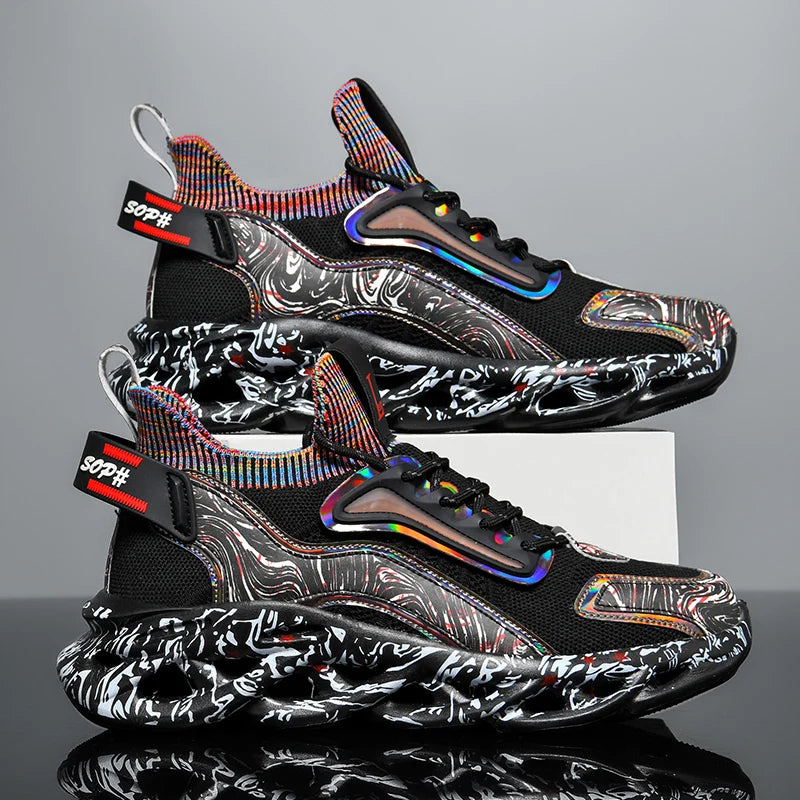 Baskets de luxe pour hommes, chaussures de course respirantes