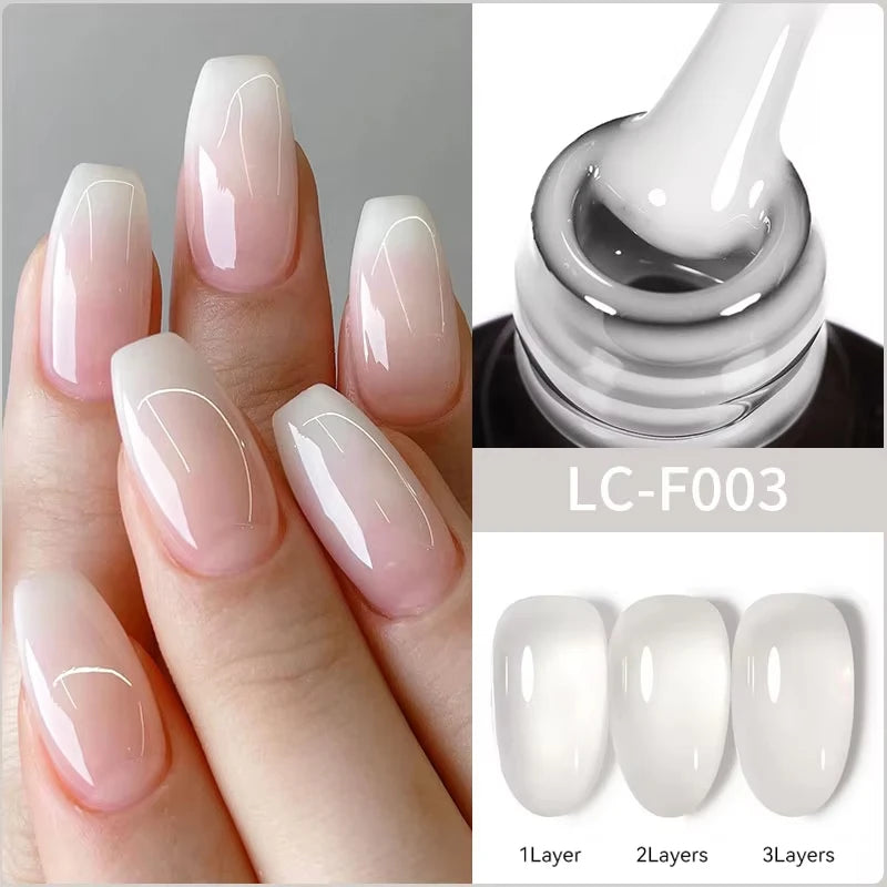 LILYCUTE 5ml blanc noir Liner Gel vernis à ongles coloré français peinture rayure Semi Permanent dessin Nail Art UV Gel vernis
