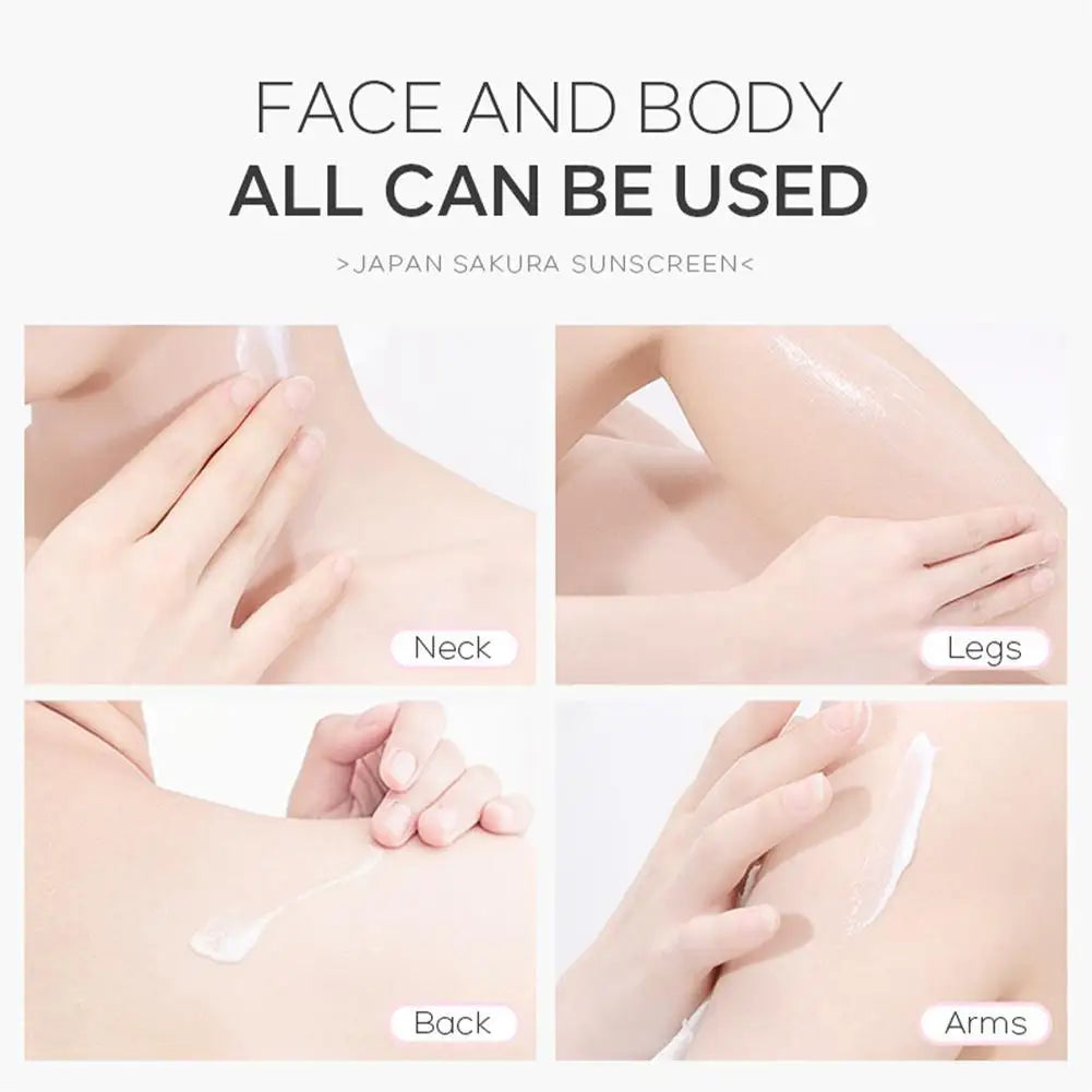 Crème solaire pour le visage et le corps Spf50, Anti-soleil UV, protection solaire pour la peau