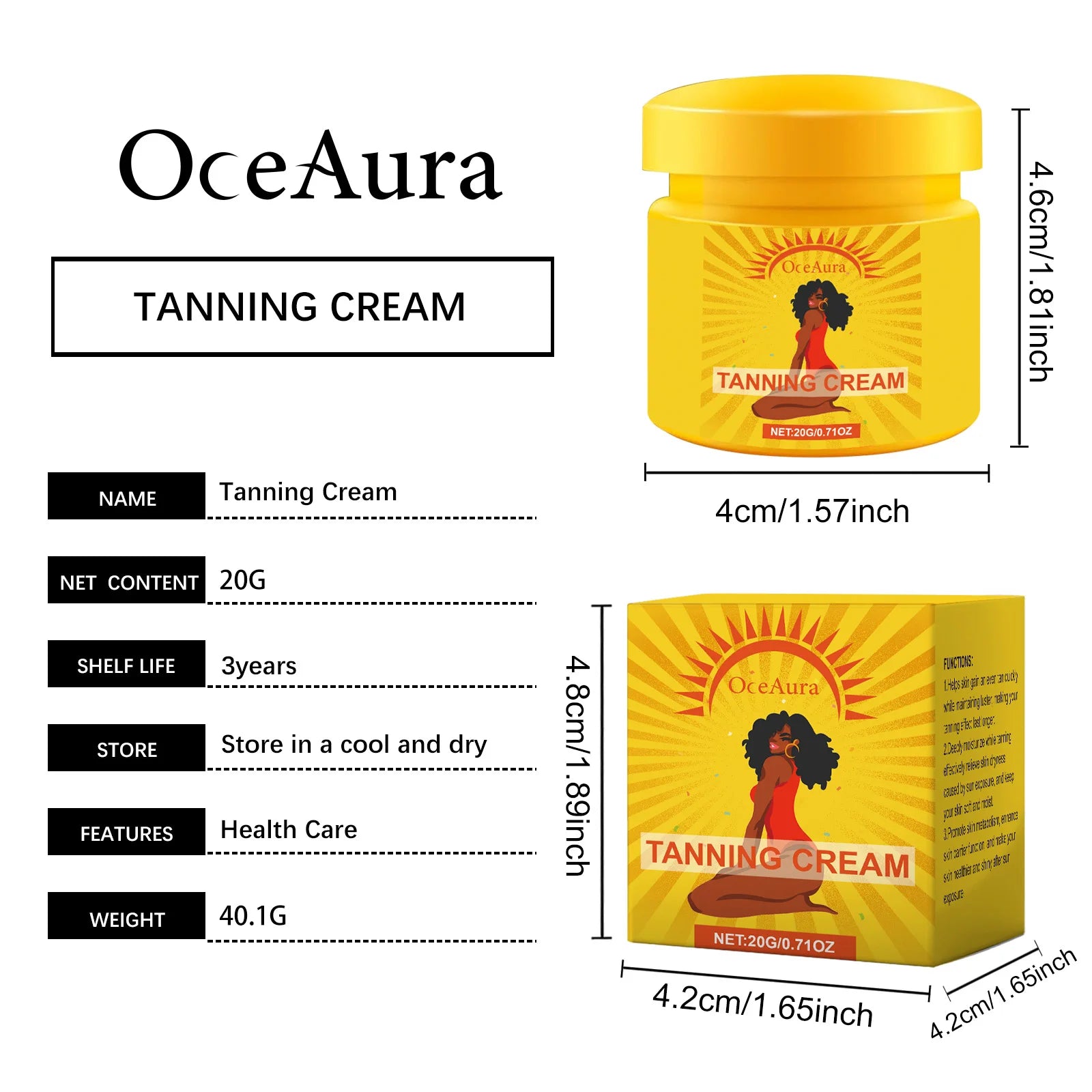 Crème autobronzante pour la peau, sans soleil, pour le visage et le corps, bronzant à lueur naturelle, facile à utiliser, Gel hydratant bronzant pour l'été