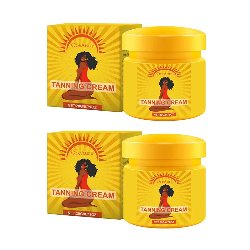 Crème autobronzante pour la peau, sans soleil, pour le visage et le corps, bronzant à lueur naturelle, facile à utiliser, Gel hydratant bronzant pour l'été