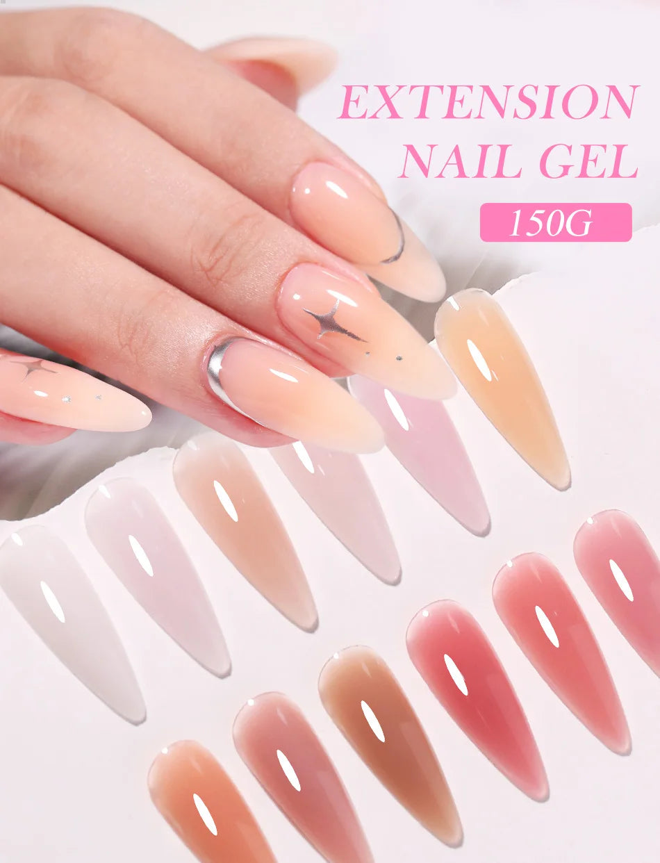 UR SUGAR 150g Gel de gelée Gel d'extension d'ongle blanc laiteux nu rose Construction rapide UV ongles Gels durs Gel de Construction auto-nivelant