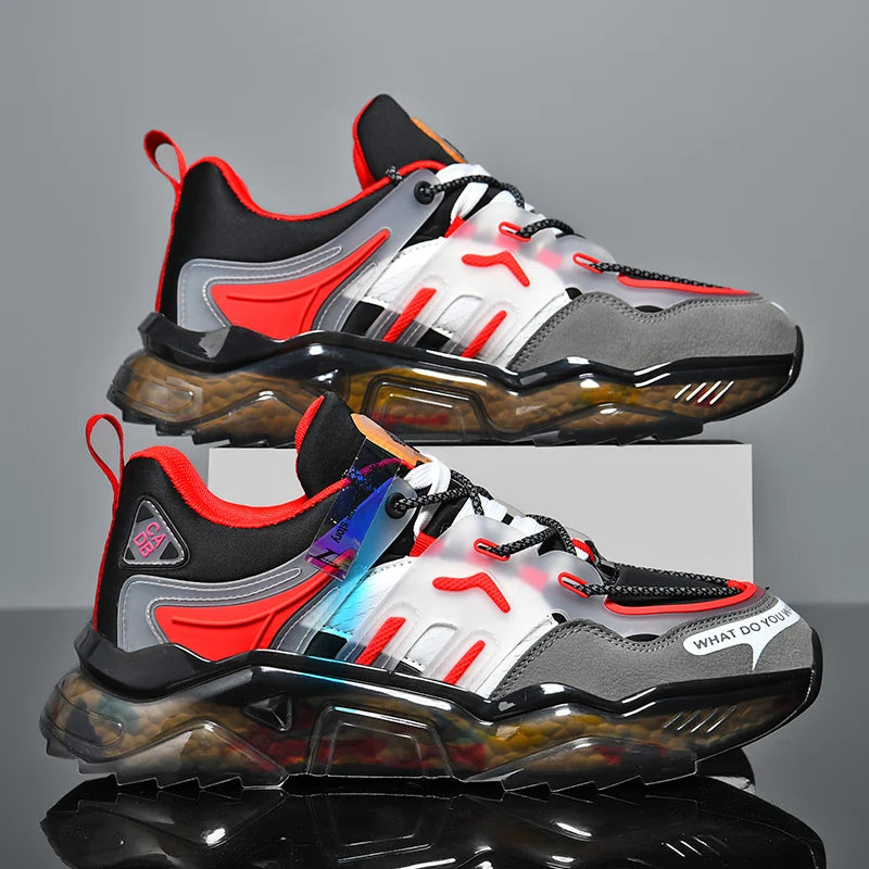 Baskets de luxe pour hommes, chaussures de course respirantes