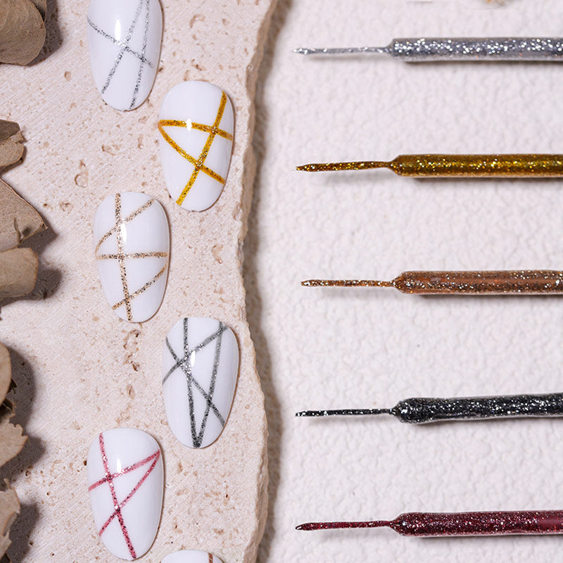 LILYCUTE 5ml blanc noir Liner Gel vernis à ongles coloré français peinture rayure Semi Permanent dessin Nail Art UV Gel vernis