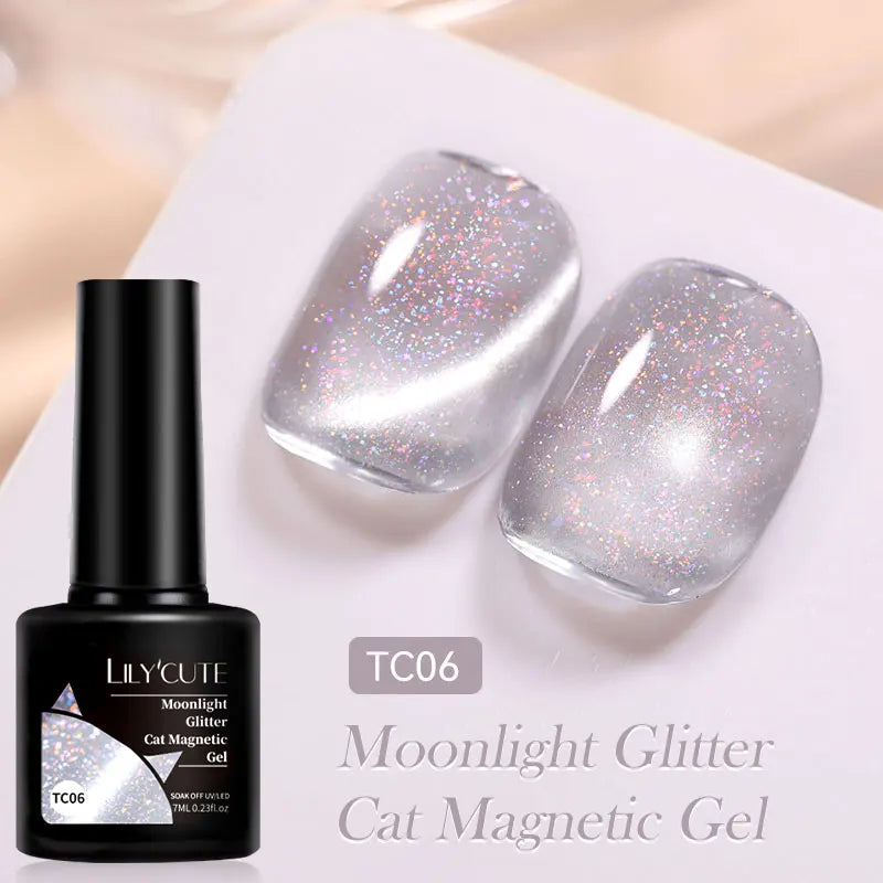 LILYCUTE 7ml 9D chat magnétique Gel vernis à ongles aimant irisé Semi Permanent tremper UV LED manucure pour Nail Art Gel vernis