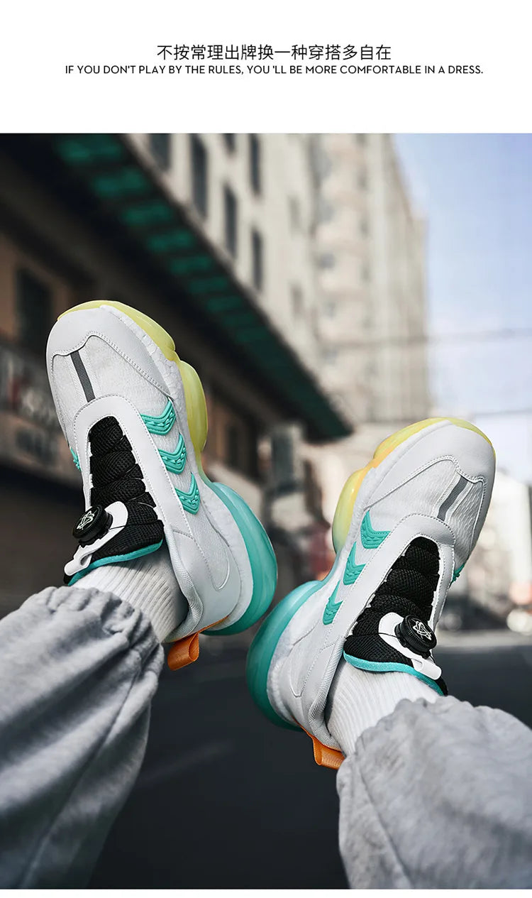 Baskets de luxe pour hommes, chaussures de course respirantes